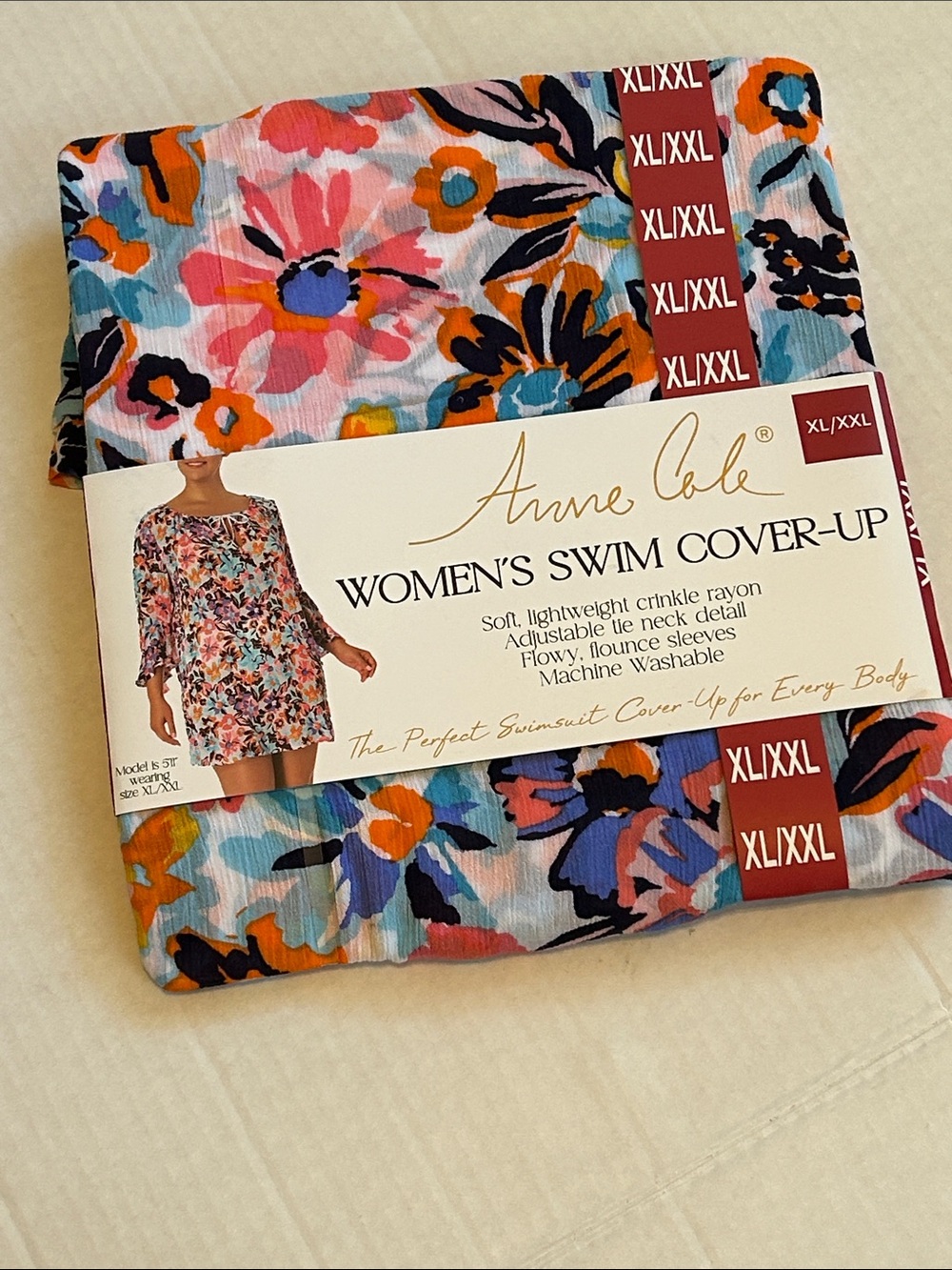 Anne Cole Floral NWT Women's Swim Cover-Up . XL / XXL